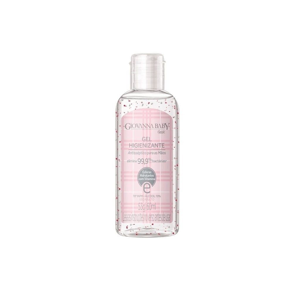 Álcool Gel Giovanna Baby Classic 60ml  Higieniza�