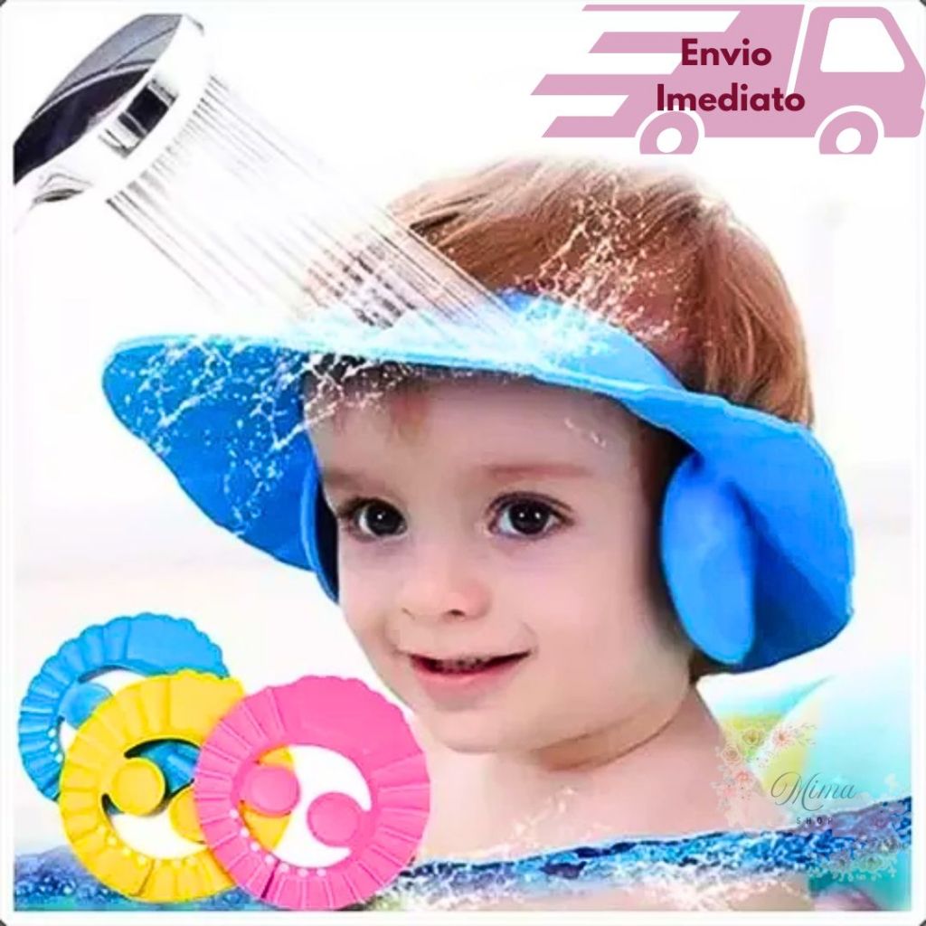Chapéu Protetor Viseira De Banho Ajustável Lava 