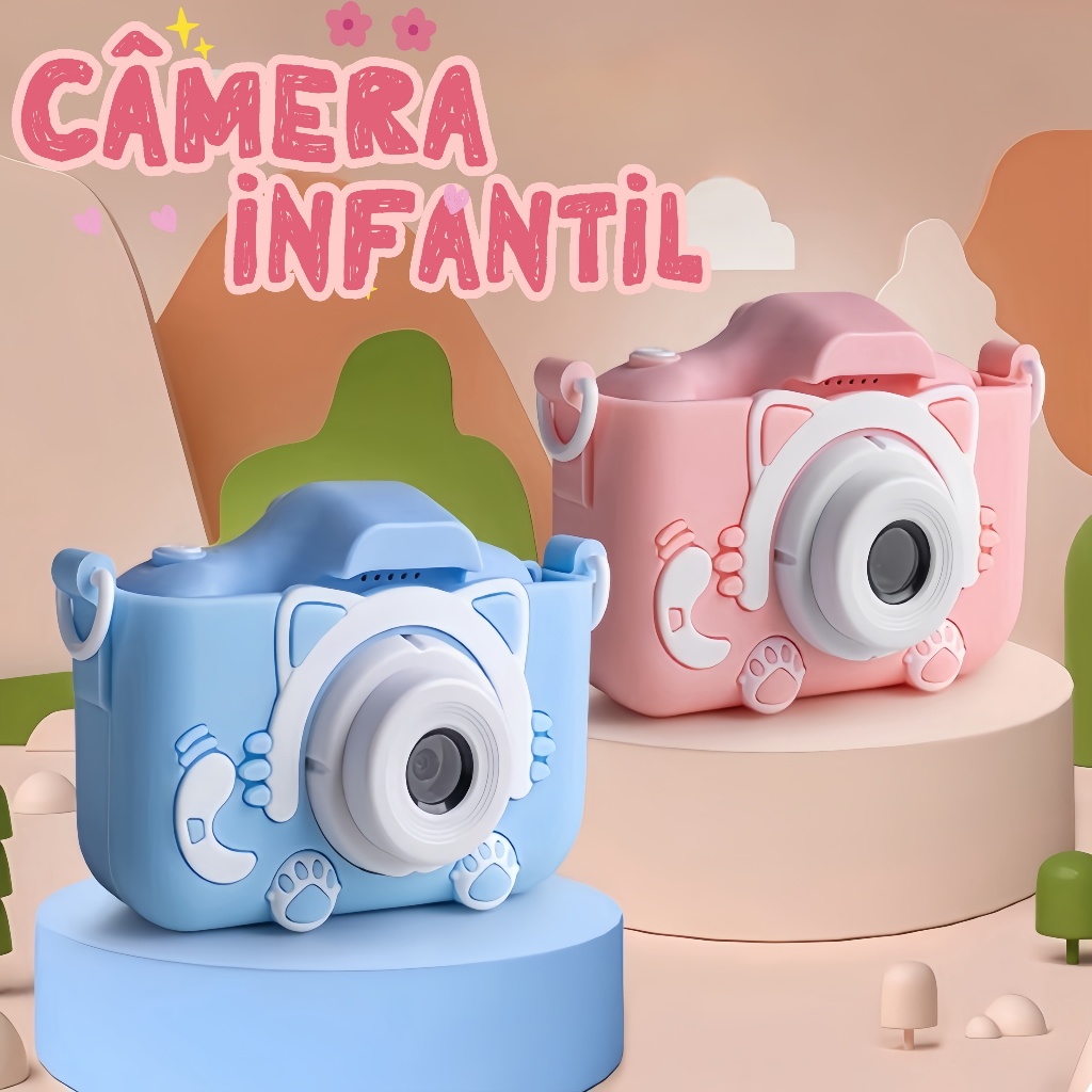Câmera Digital Infantil Mickey / Câmera para Men