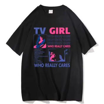 Camiseta TV Girl Who Lie Cares  Adulto/Infantil La
