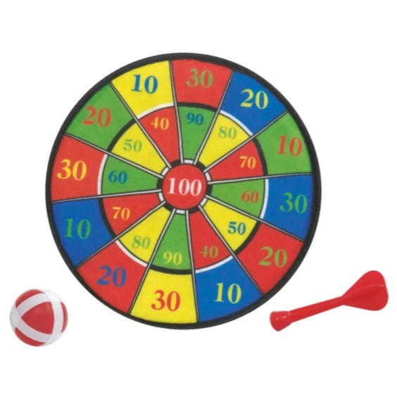 Brinquedo Tiro ao Alvo 38cm Jogo de Dardos Infanti