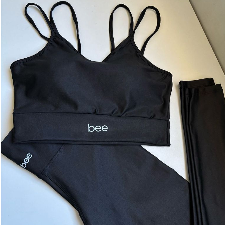 Roupa de Academia Calça Legging Cós Alto Top Fem