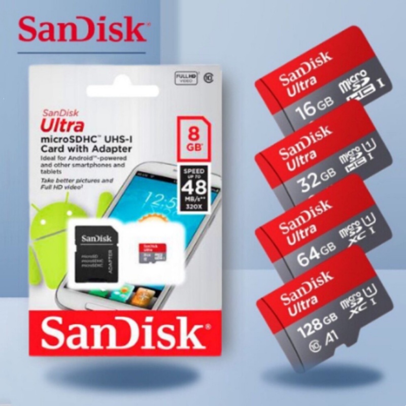 Cartão De Memória Sandisk Ultra A1 Classe 10 8gb