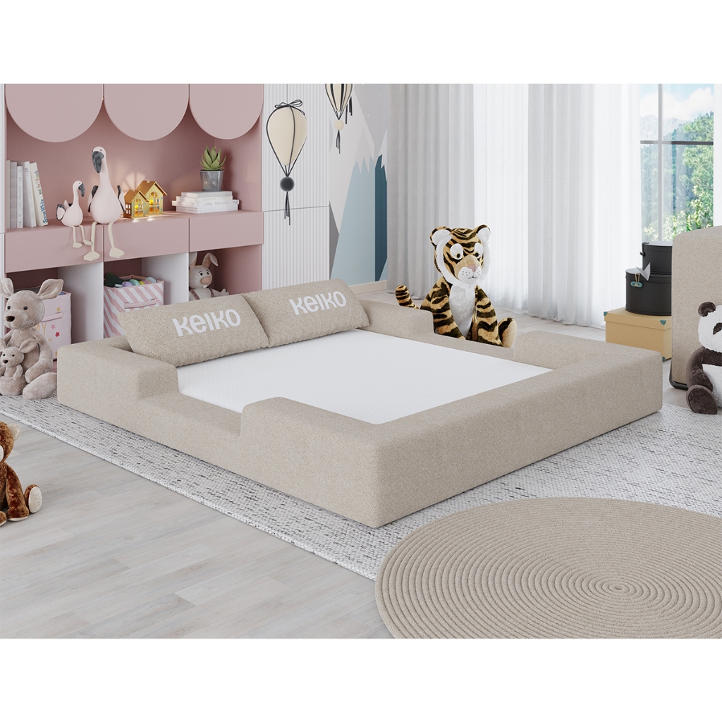 Cama Montessoriana Casal Ninho 100% Espuma Bege Ke