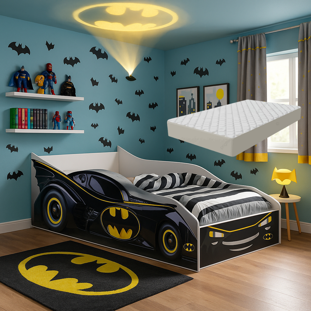 Mini Cama Infantil Cama Carro do Batman para Quart