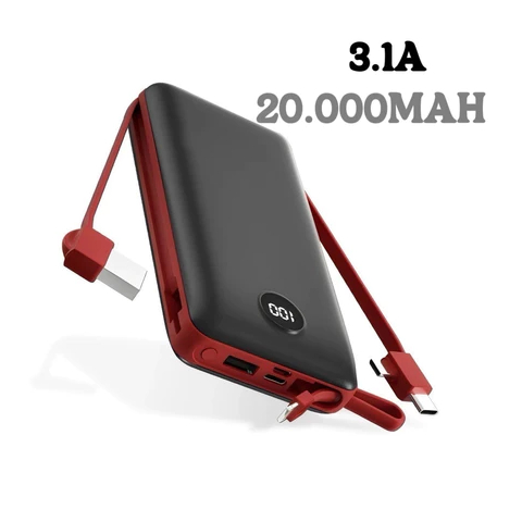 Power Bank Carregador Portátil 20.000mAh Digital 