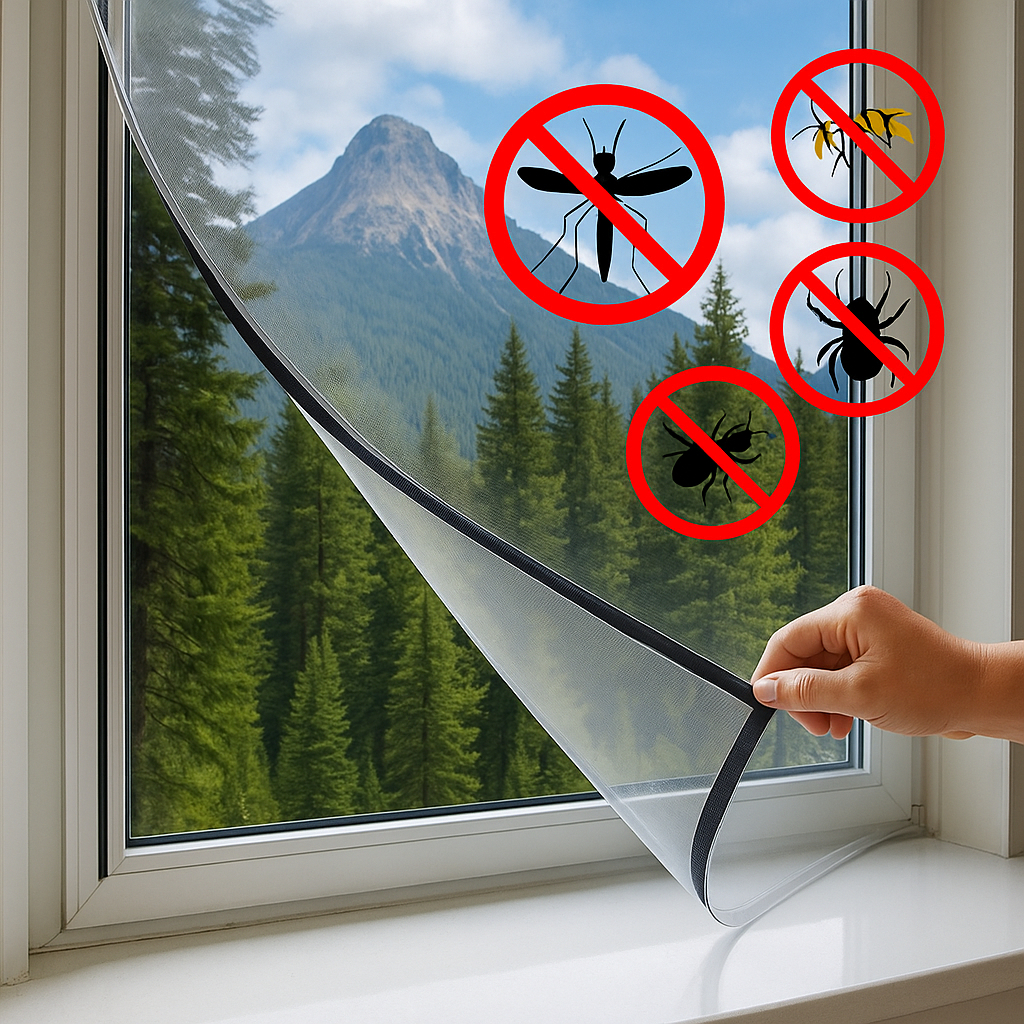 Kit 3 Telas Mosquiteira 150 x 180 cm Fita Dupla Fa