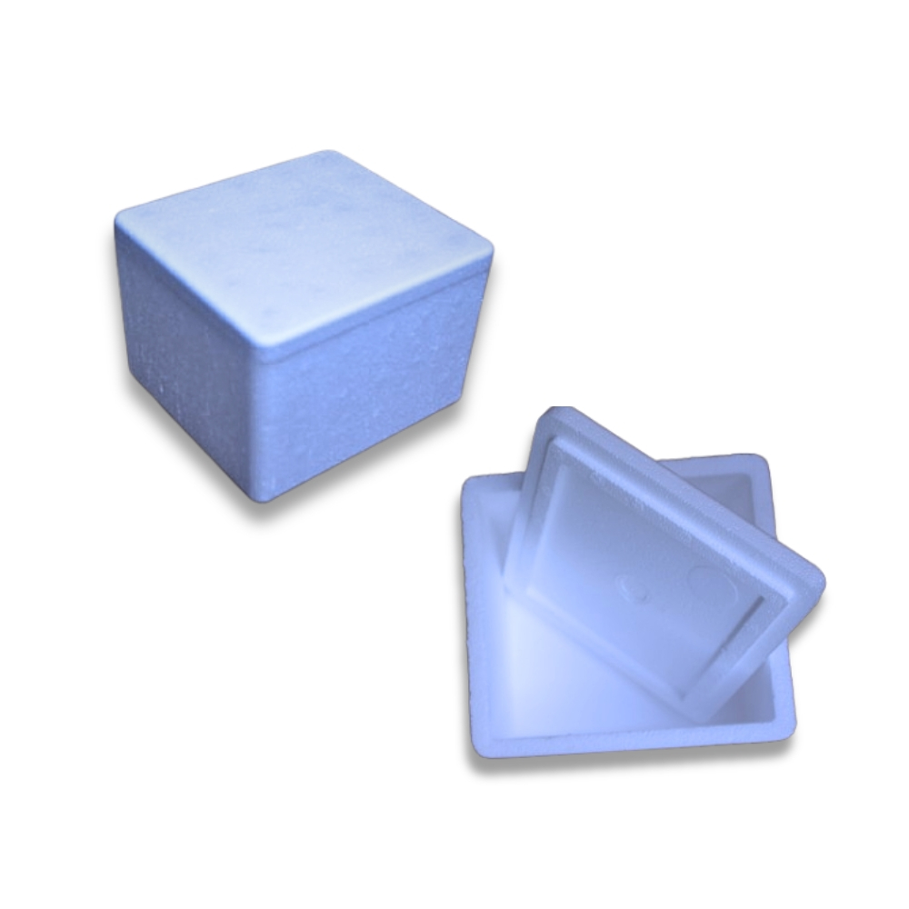 50UN CAIXA TERMICA DE ISOPOR EPS A7,5 x L9,5 x C11