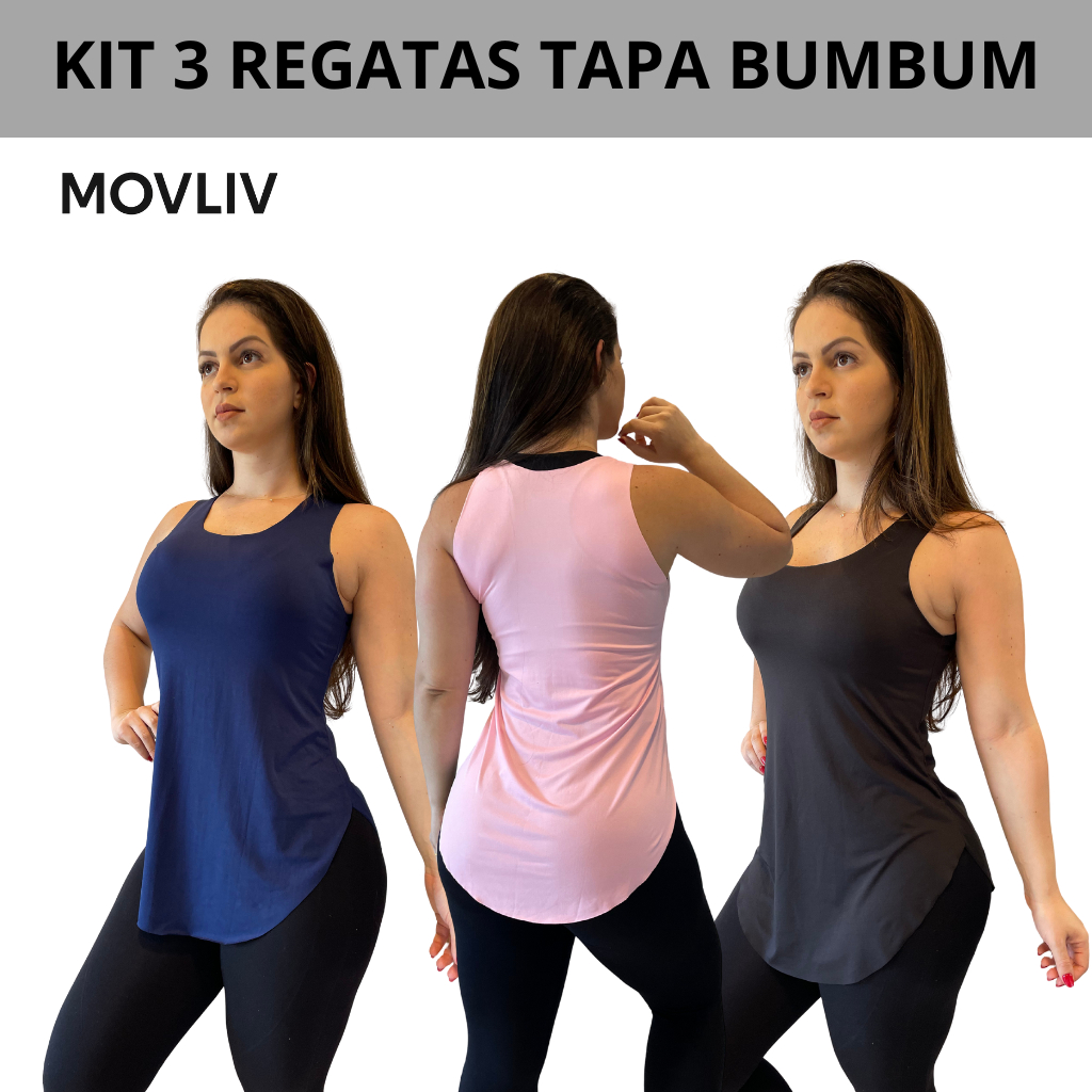 Kit 3 Camisetas Feminina  Academia Camiseta Fitnes