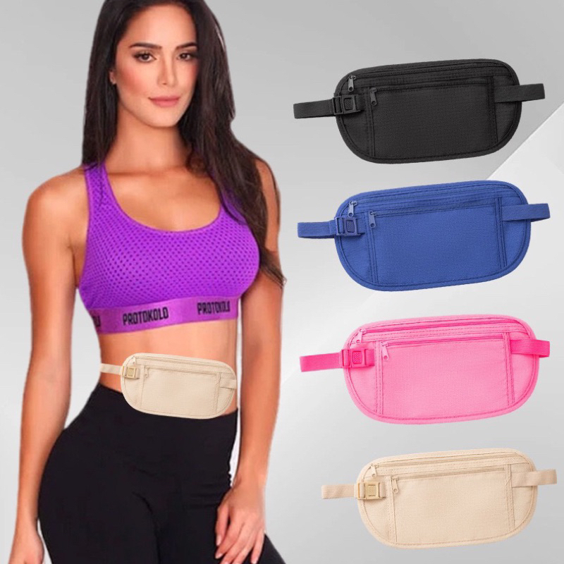 KIT 2 Pochete Doleira Fitness Ultra Slim Impermeá