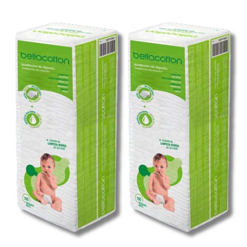 Kit Com 2 Algodão Quadrado Baby Sem Fragrância 2