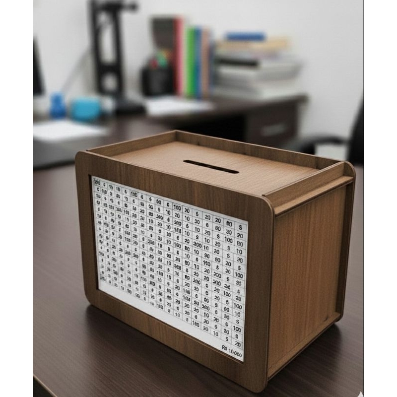 Cofre Desafio Japonês 365 Dias em MDF | Desafios 