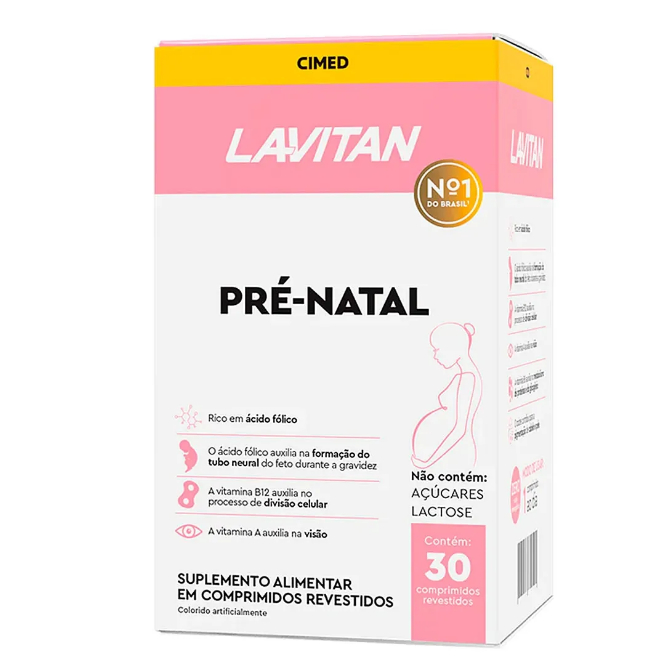 Suplemento Alimentar Lavitan Pré Natal Multi 30 C