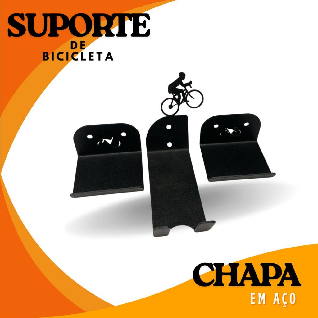 Suporte Parede Bicicleta Aço Resistente 20kg Para