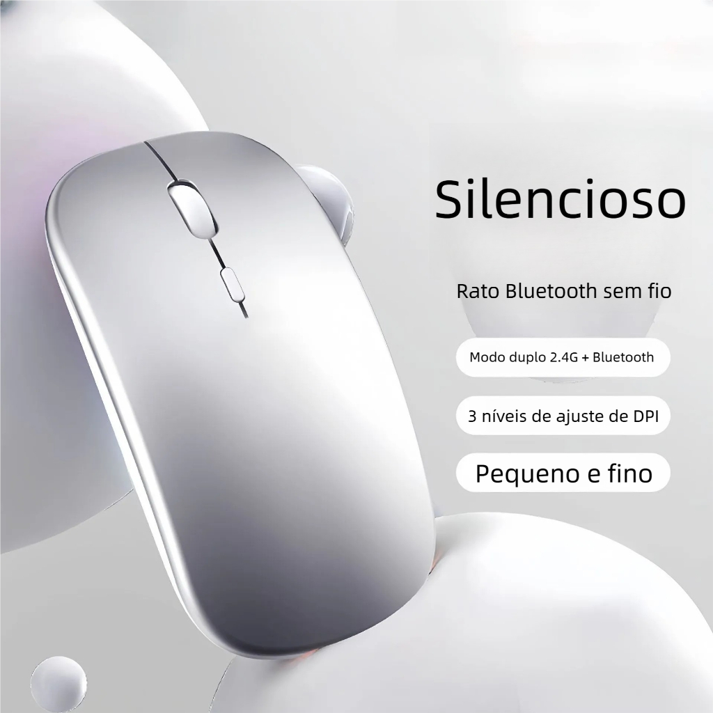 Mouse Sem Fio Home Office – Recarregável co