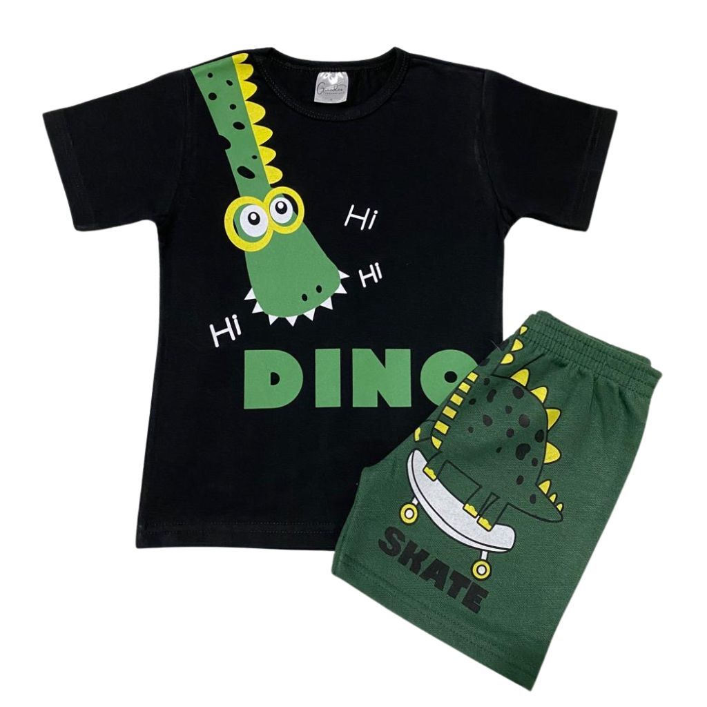 Conjunto de Verão de Menino Infantil 1 Camiseta d