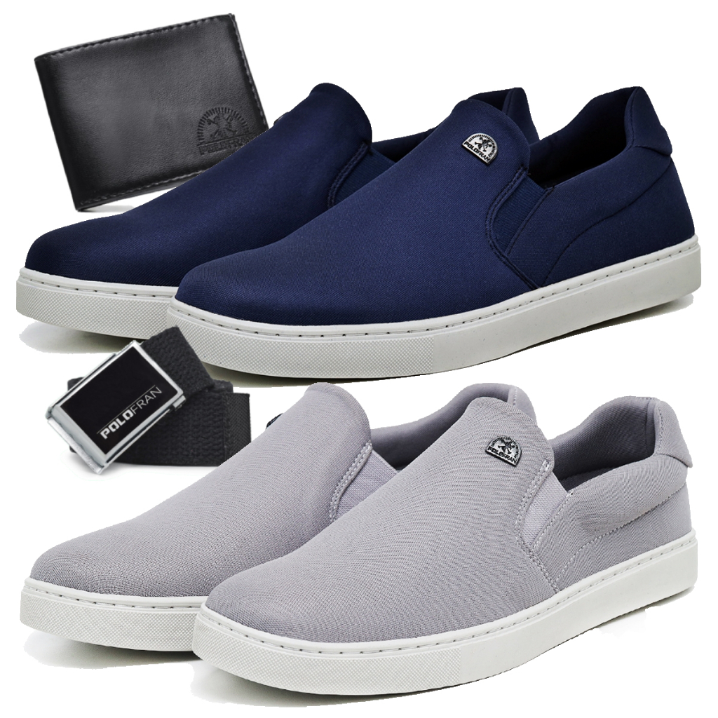 Kit 2 Tênis Masculino Slip On Sapatênis Casual B