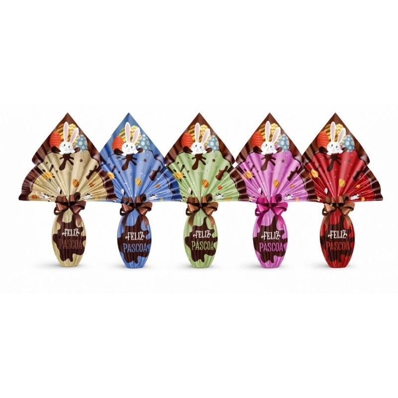 25 sacos para ovos de páscoa, vários tamanhos e 