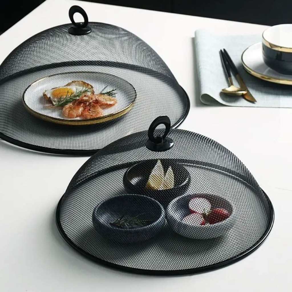 Kit 2 Telas Protetora De Alimento Metálica Tampa 