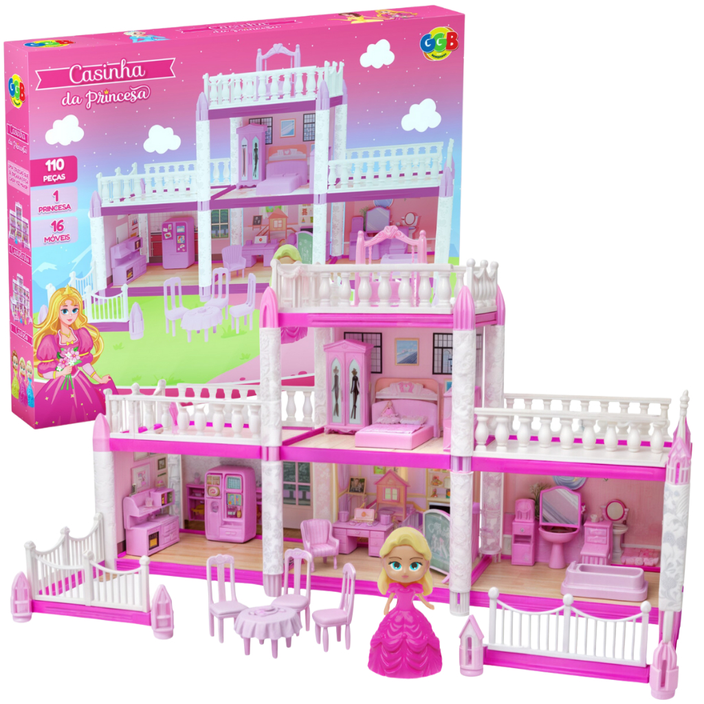Casinha Casa De Boneca Princesa Brinquedo Infantil