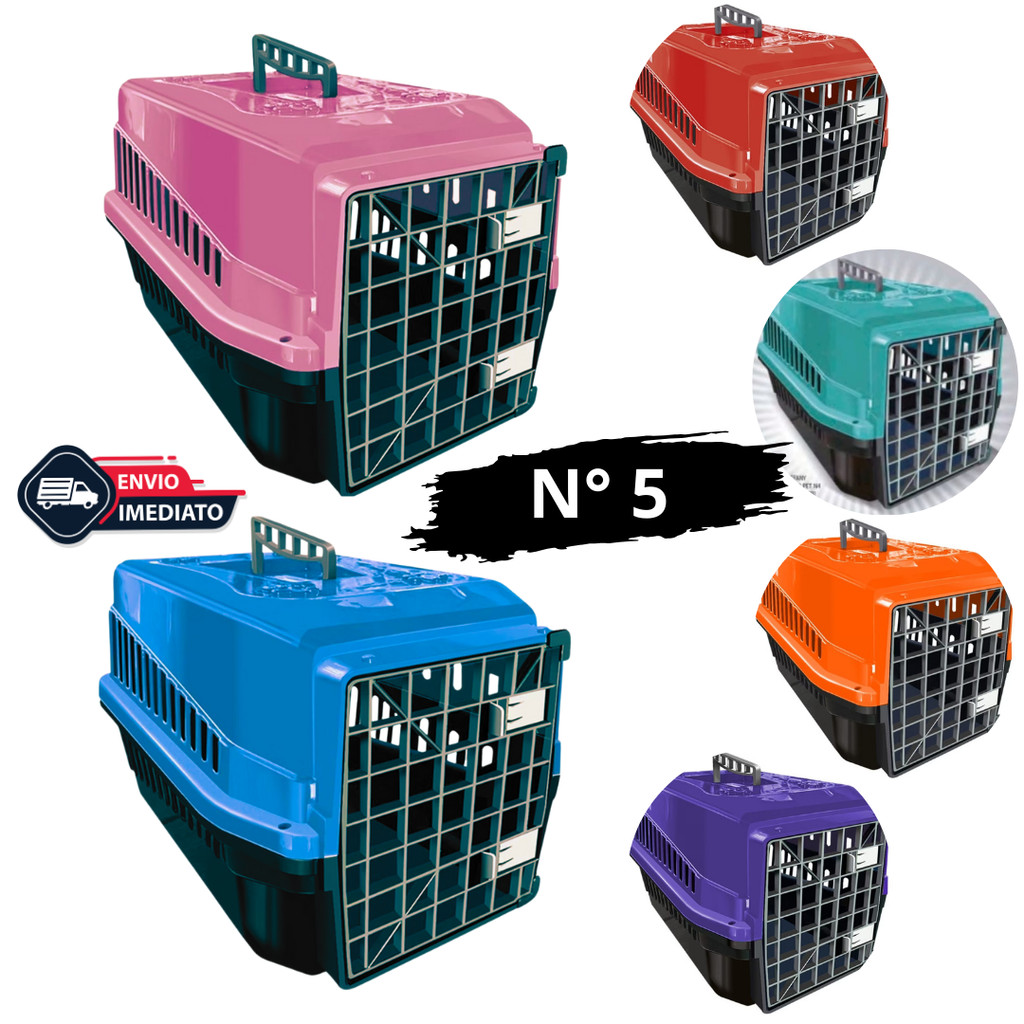 Caixa de Transporte  N.5 p/ Pet Gatos Coelho Cão 