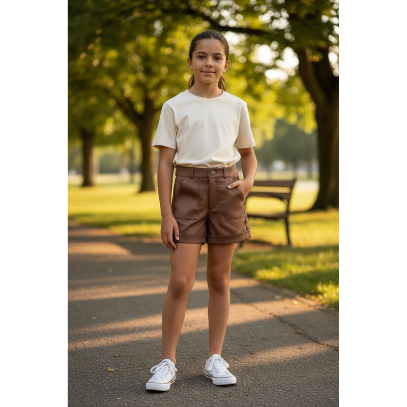 short alfaiataria infantil/juvenil tamanhos 6 ao 1