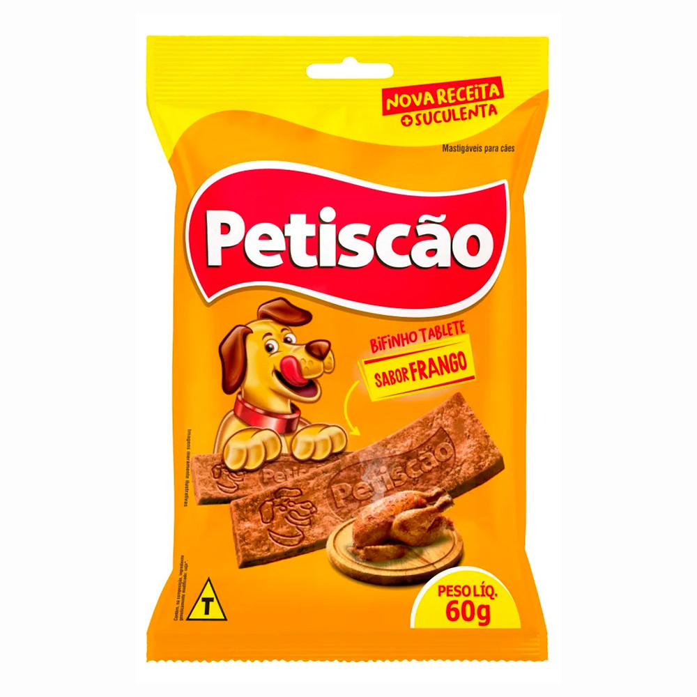 Bifinho Mastigável Petiscão Tablete Para Cães F