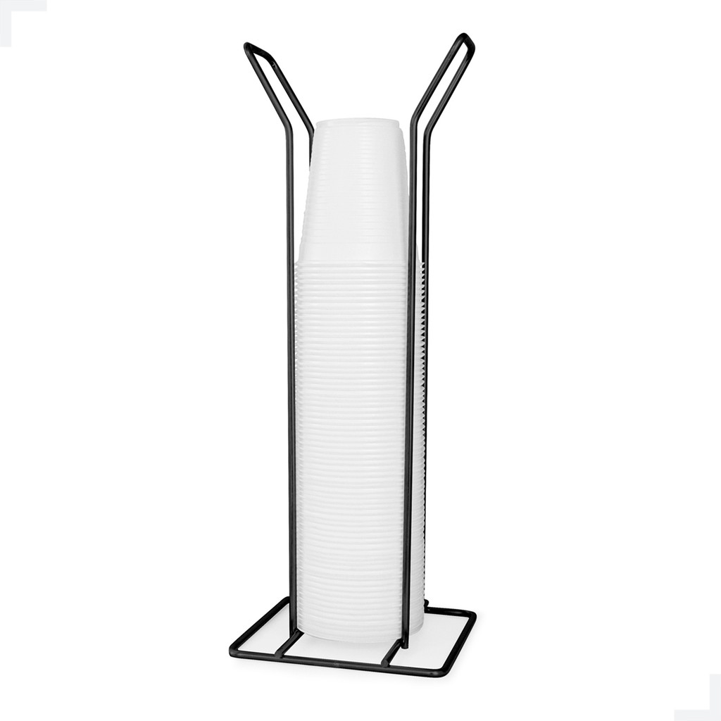 Suporte Porta Copos Descartáveis 200ml Preto  Ide