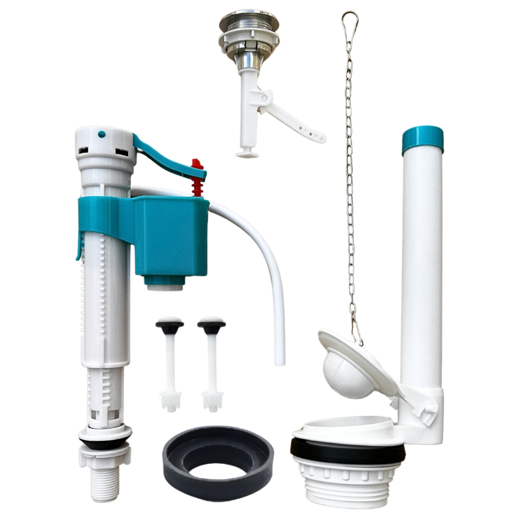 KIT MECANISMO COMPLETO UNIVERSAL DESCARGA SIMPLES 