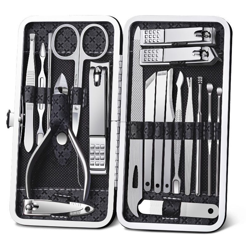 Kit  Cortador De Unha Manicure Portatil Estojo Pin