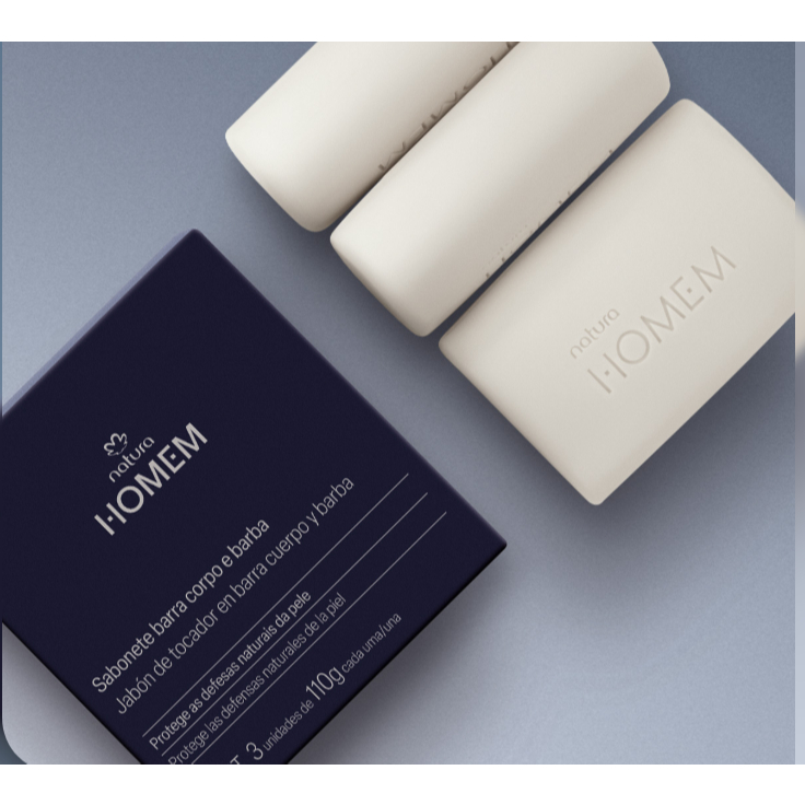 Sabonete em Barra Natura Homem 3 unidades 110 g ca