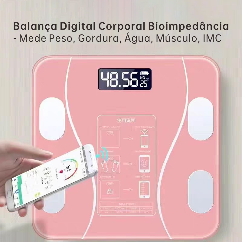 Balança Digital Corporal Bioimpedância – M