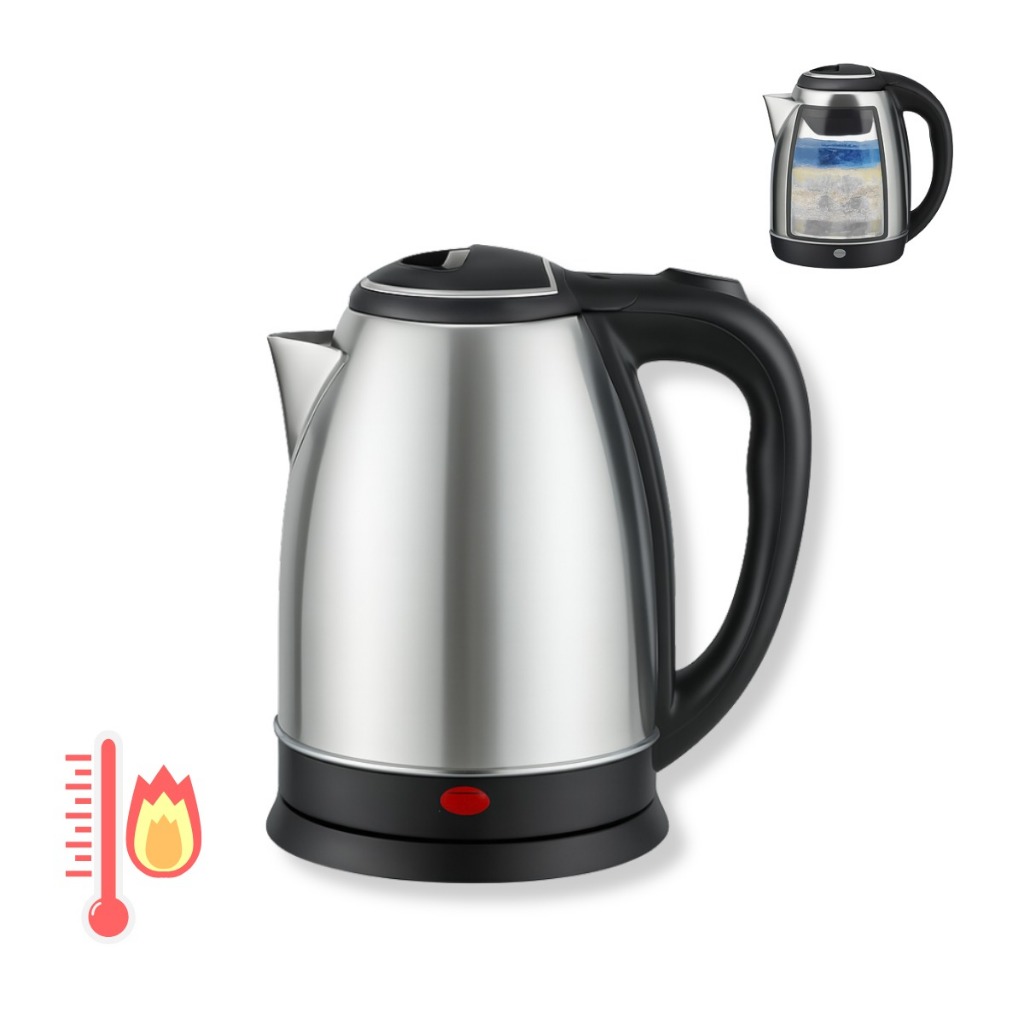 Chaleira Elétrica Inox 1.8L com Desligamento Auto