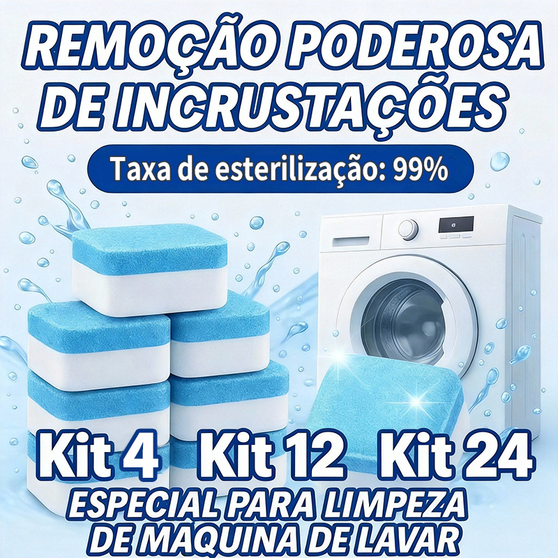 KIT 4/12/24/36 Pastilhas para Limpeza de Máquinas