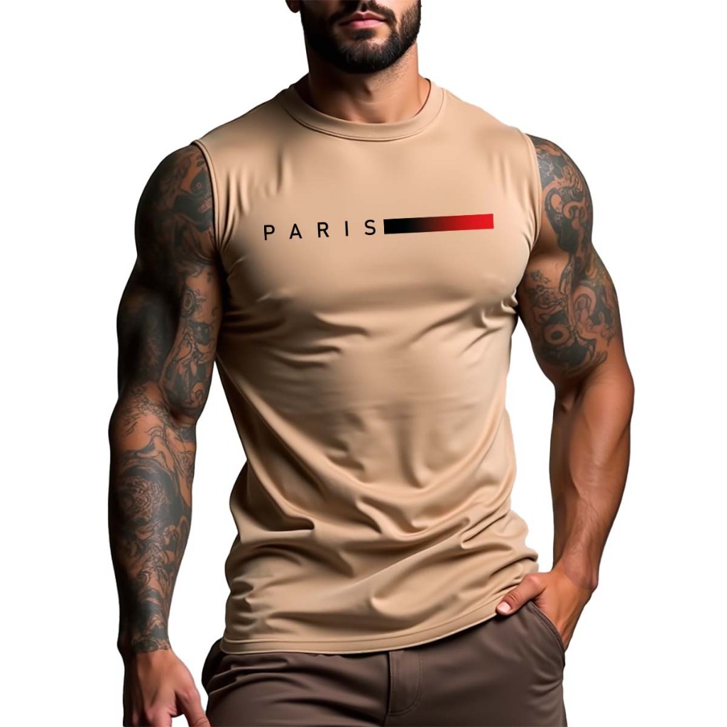 Camiseta Oversized Regata Camisa Machão Paris Tre