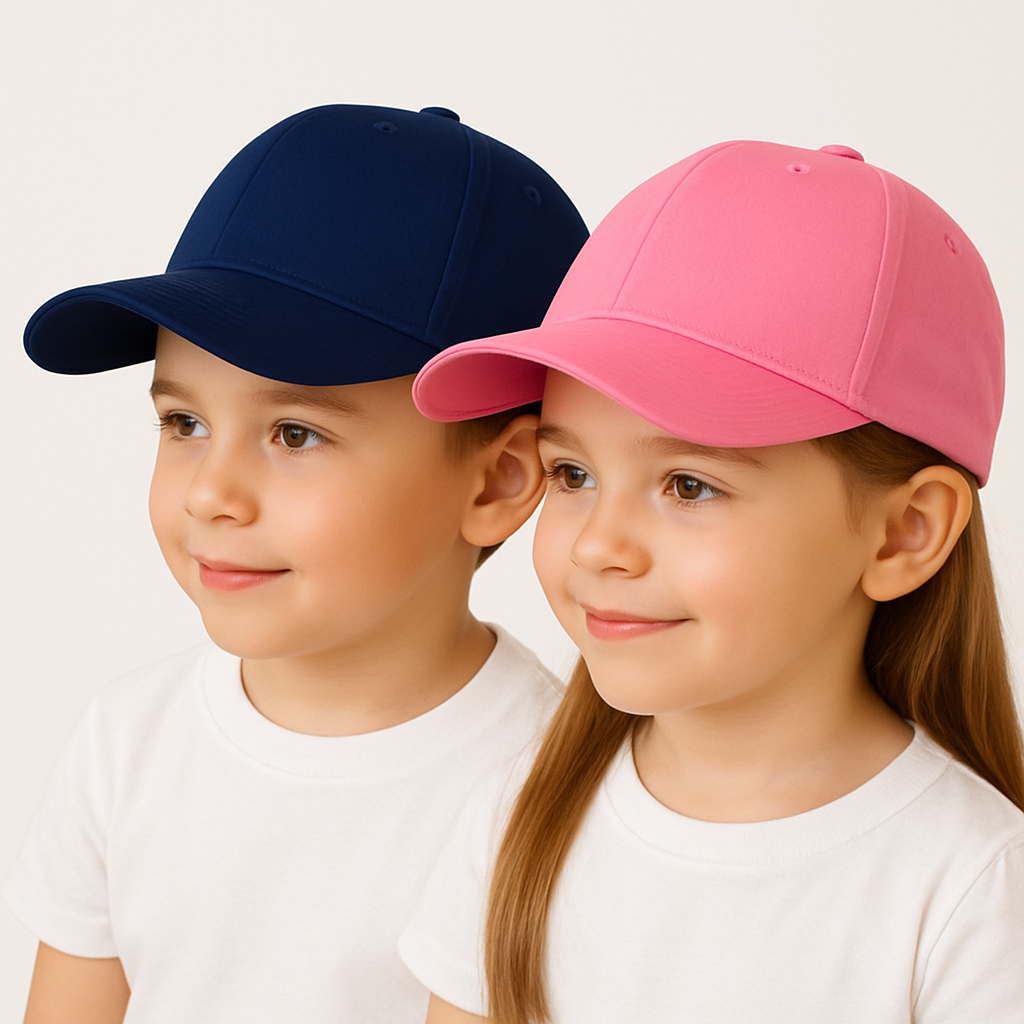 Boné Infantil Aba Curva Algodão Ajustável Prote