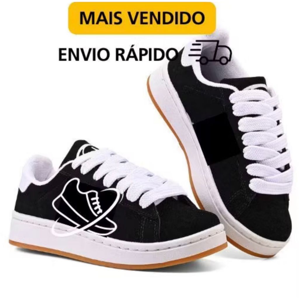 Tenis Masculino Moreto Esportivo Confortavel Acade