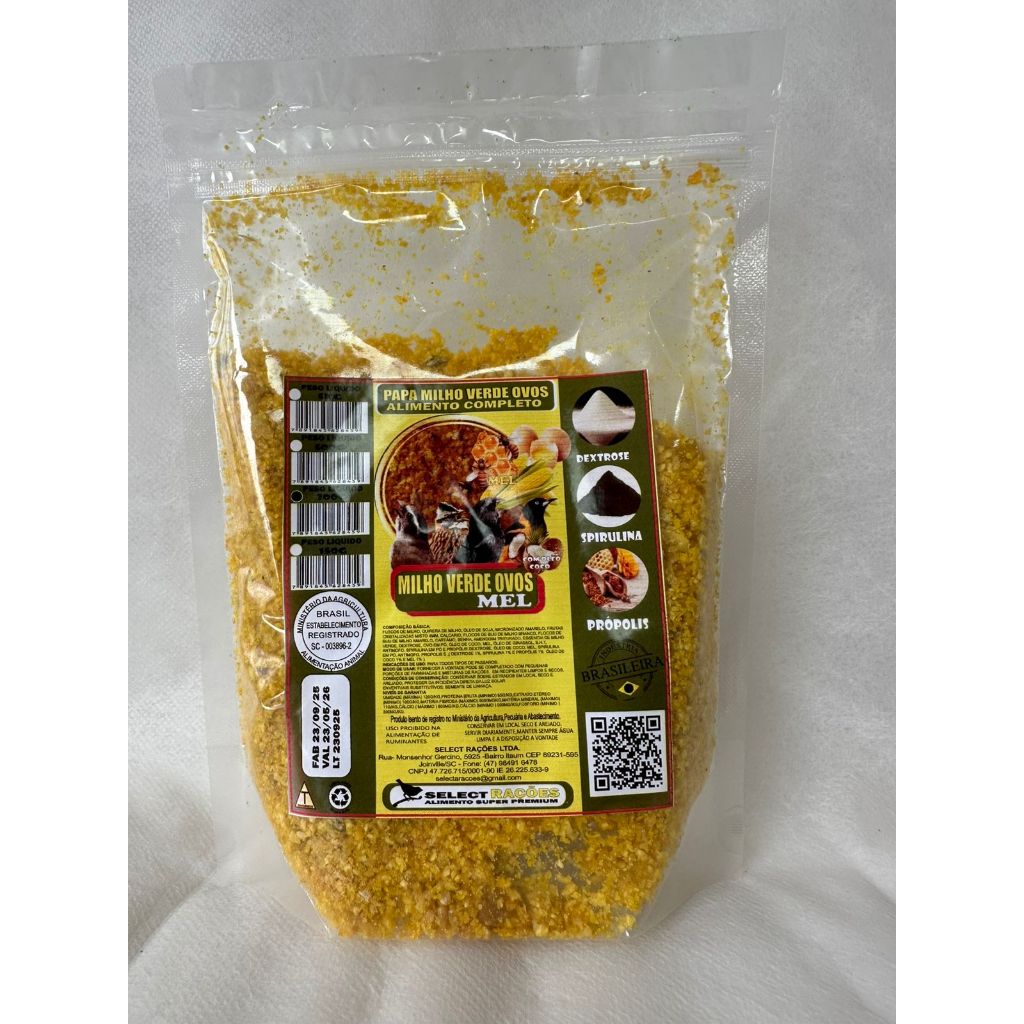 MILHO VERDE OVOS E MEL 300G.
