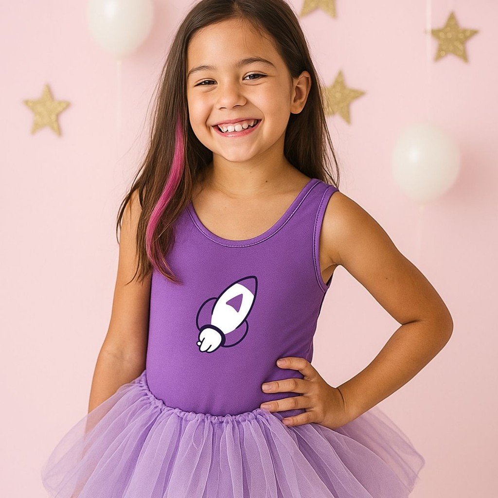 Body Collant Infantil Roxo Zuum Boom Katlen (Emily