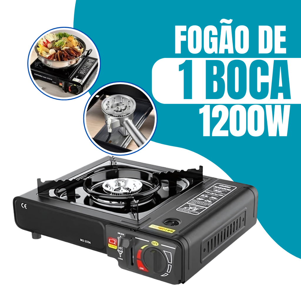 Fogareiro Fogão A Gás Portátil Multiuso Acampam