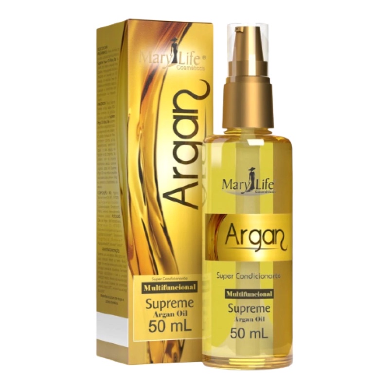 Óleo Supreme Argan Mary Life 50mL Reparador de Po