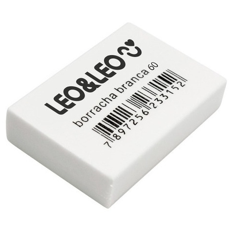 Borracha Branca Escolar N°20/40/60 Escritório Le