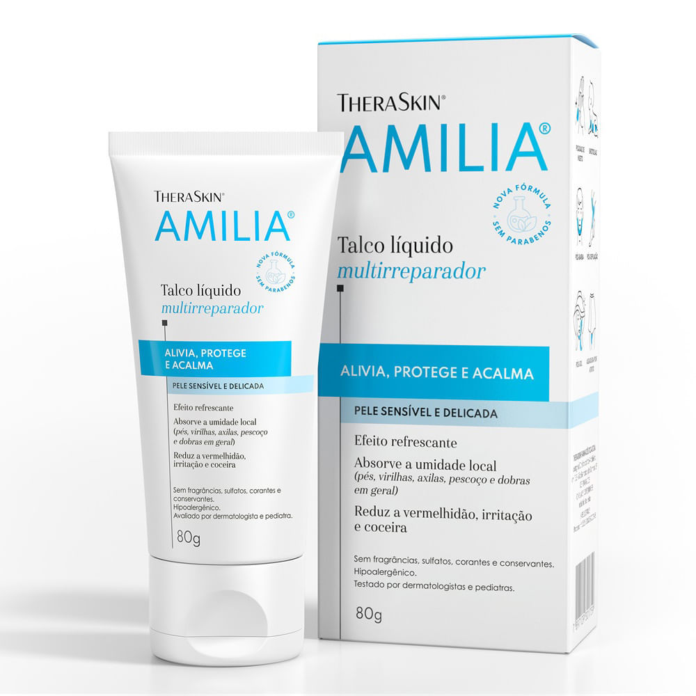 Amilia TheraSkin Talco Líquido 80g