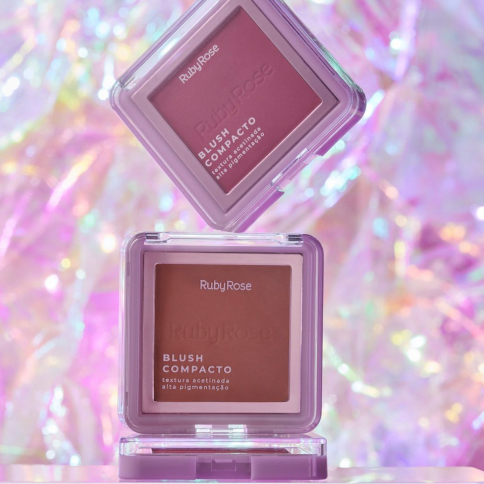 Blush Compacto Acetinado HB-F861 – Ruby Rose