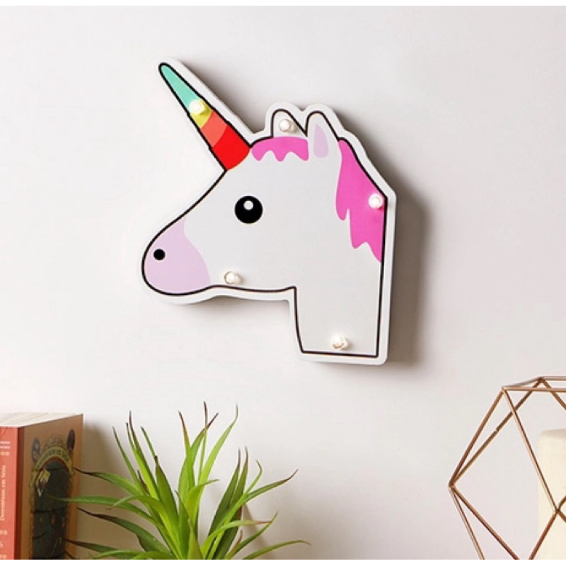 Placa Decorativa com Led Unicórino – Orb lu