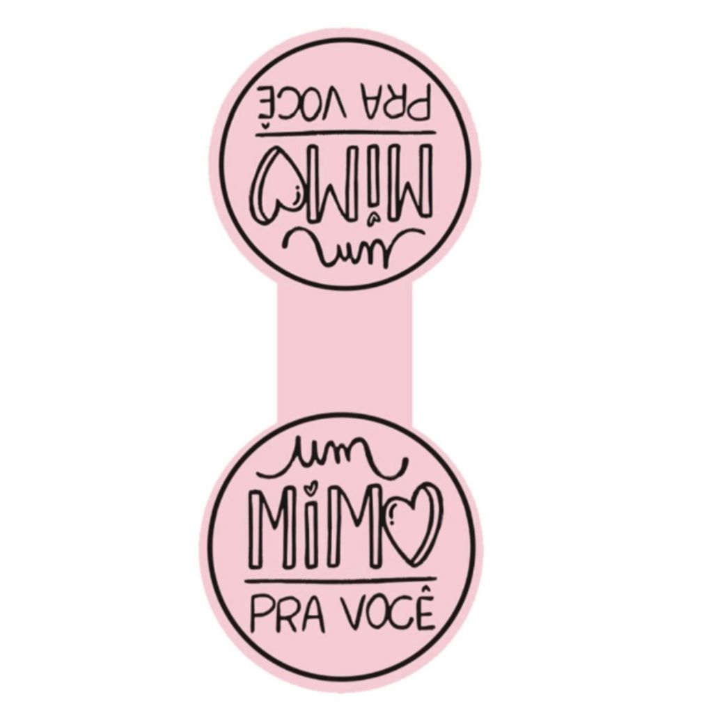 250 Lacres Adesivos para sacolas UM MIMO – P