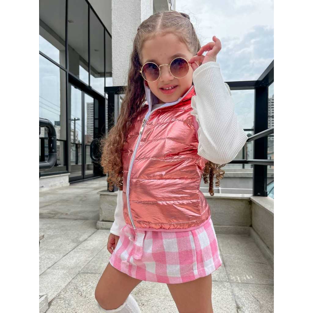 COLETE INFANTIL   INVERNO  PUFFER  CASACO CASUAL M