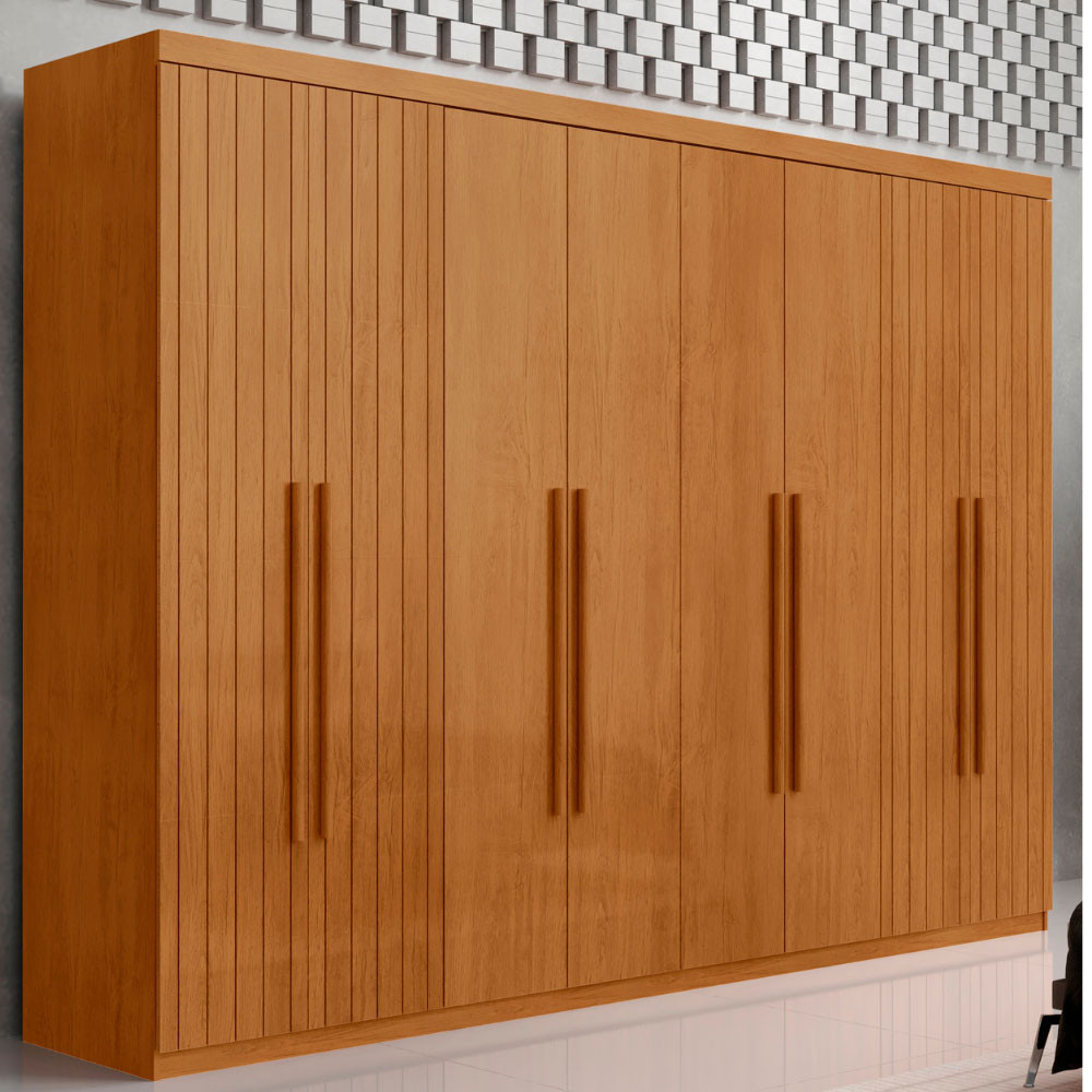 Guarda Roupa Casal Toronto MDF 8 Portas e 4 Gaveta