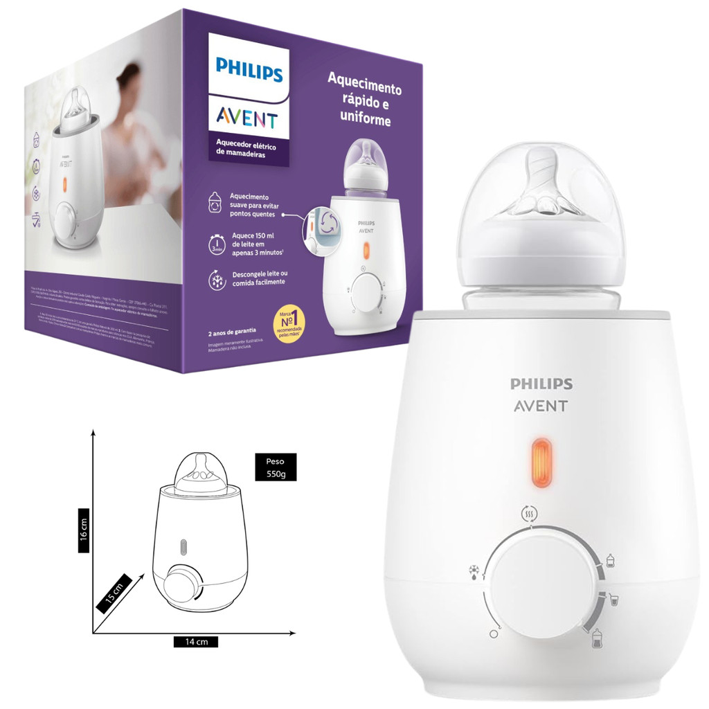 Aquecedor De Mamadeiras Philips Avent Branco ̵