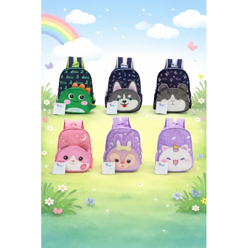 Mochila neoprene  de jardim de infância para cria